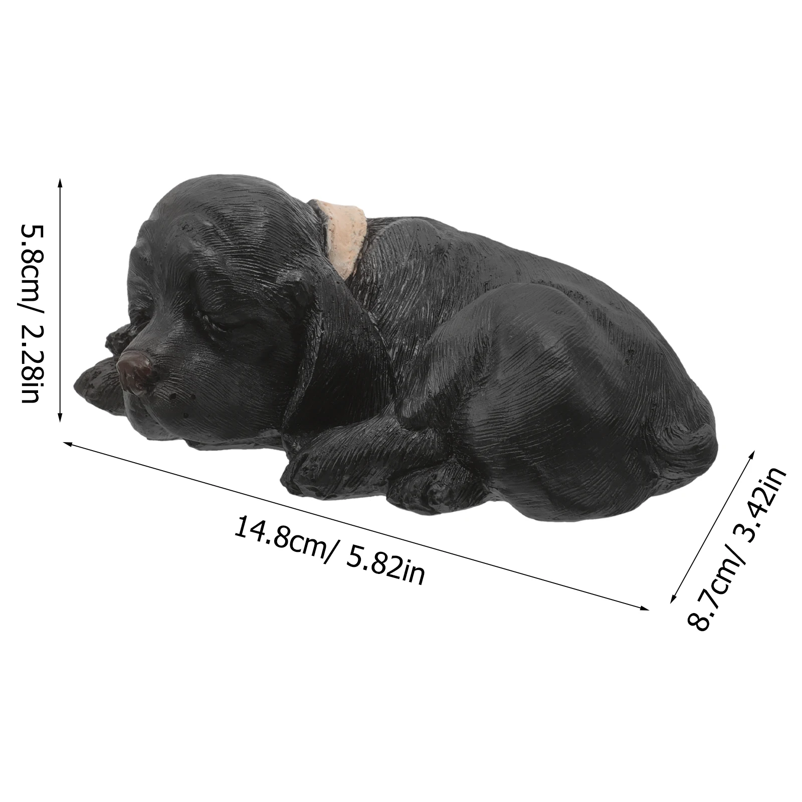 Puppy Shape Hider Outdoor Garden Statue Hidden Key Holder Key Storage Container Yard Resin Box Lock Safe Case