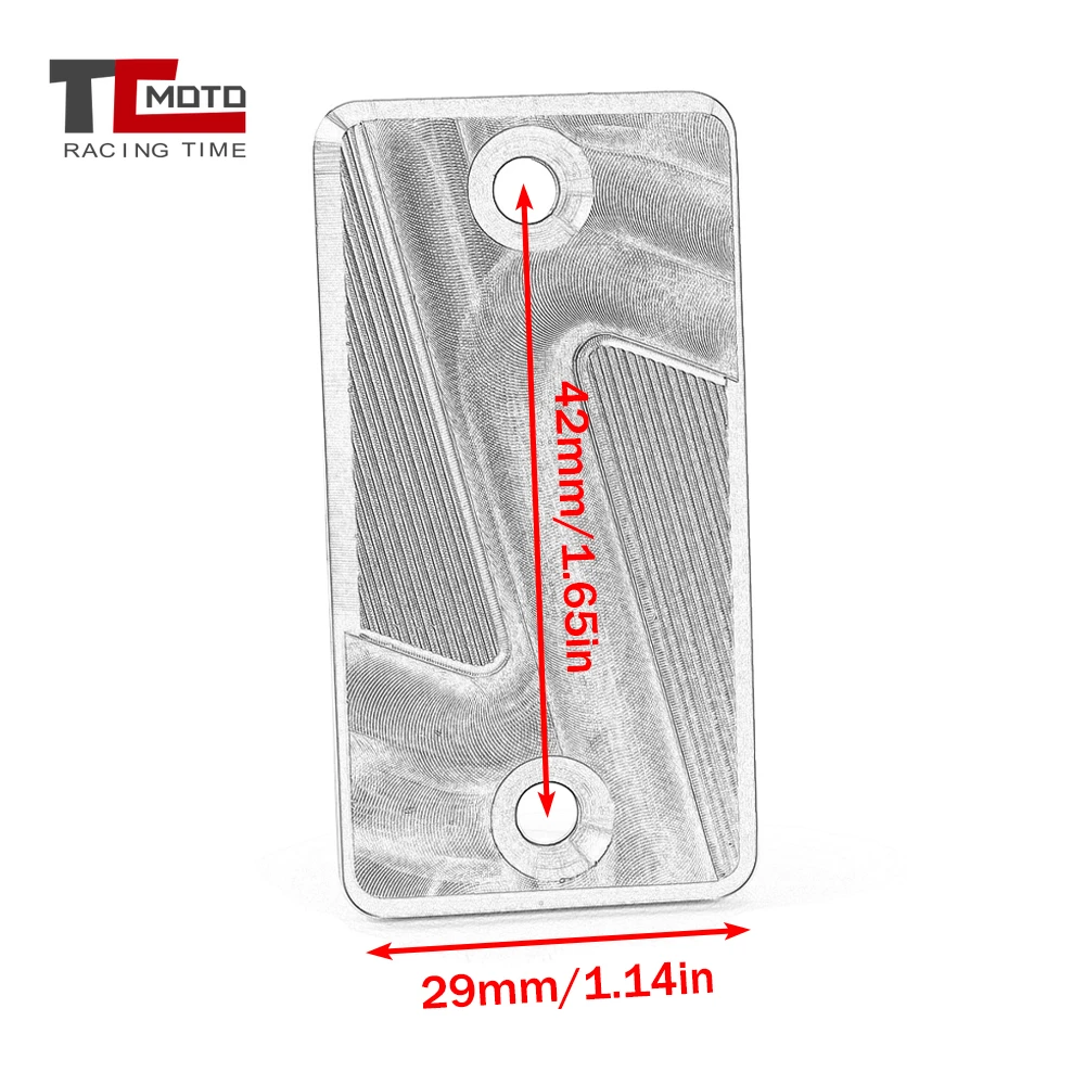 Motorcycle CNC Achter Remvloeistofreservoir Cover Cap Voor Suzuki DRZ400S DRZ400E DRZ400SM DR-Z 400S 400E 400SM 2005-2025