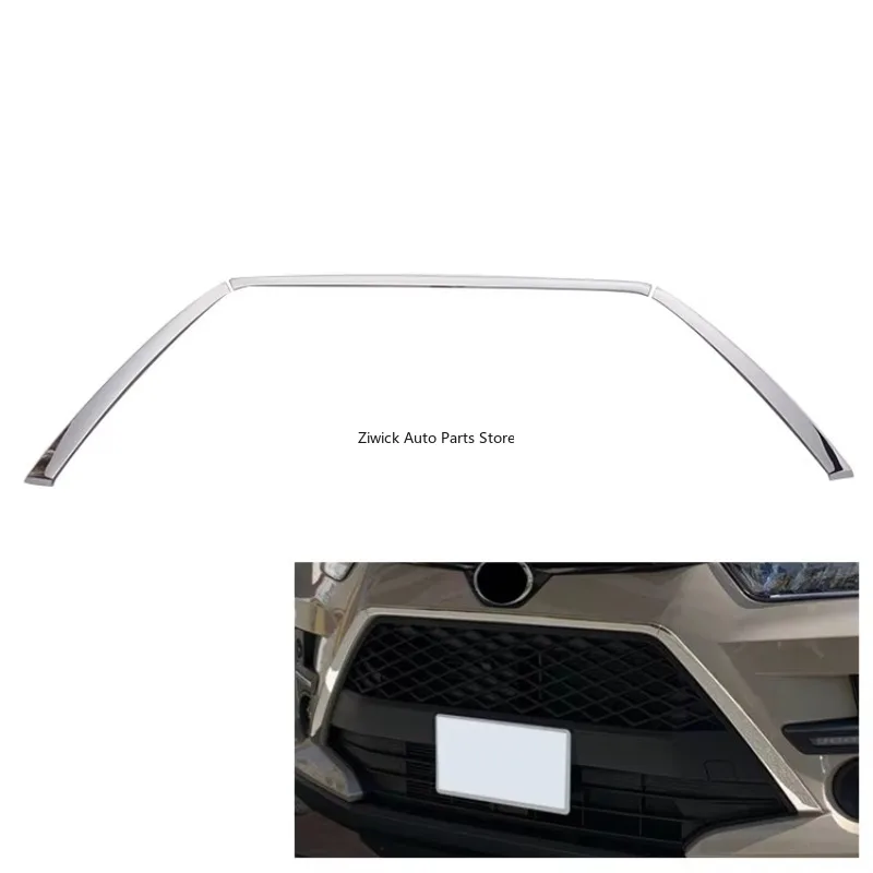 Car Exterior Accessories Chrome Front Grill Trim 3 PCS for Toyota Raize A200A / A210A 2019 High Quality Stainless Steel Styling