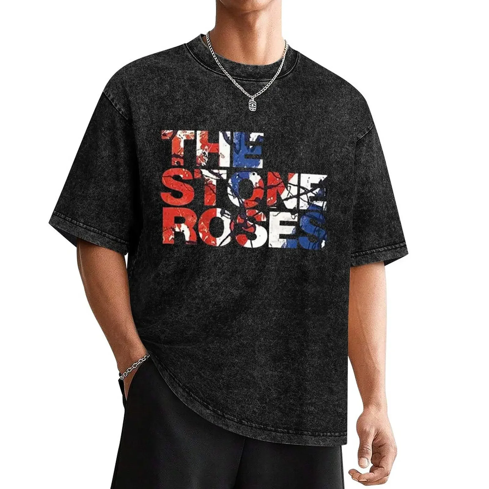 The Stone Roses Waterfall T-Shirt graphics graphic tee shirt Aesthetic clothing men t shirt