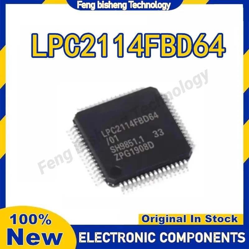 

Новый оригинальный чип микроконтроллера LPC2114FBD64/01 LPC2114FBD64 QFP64 в наличии