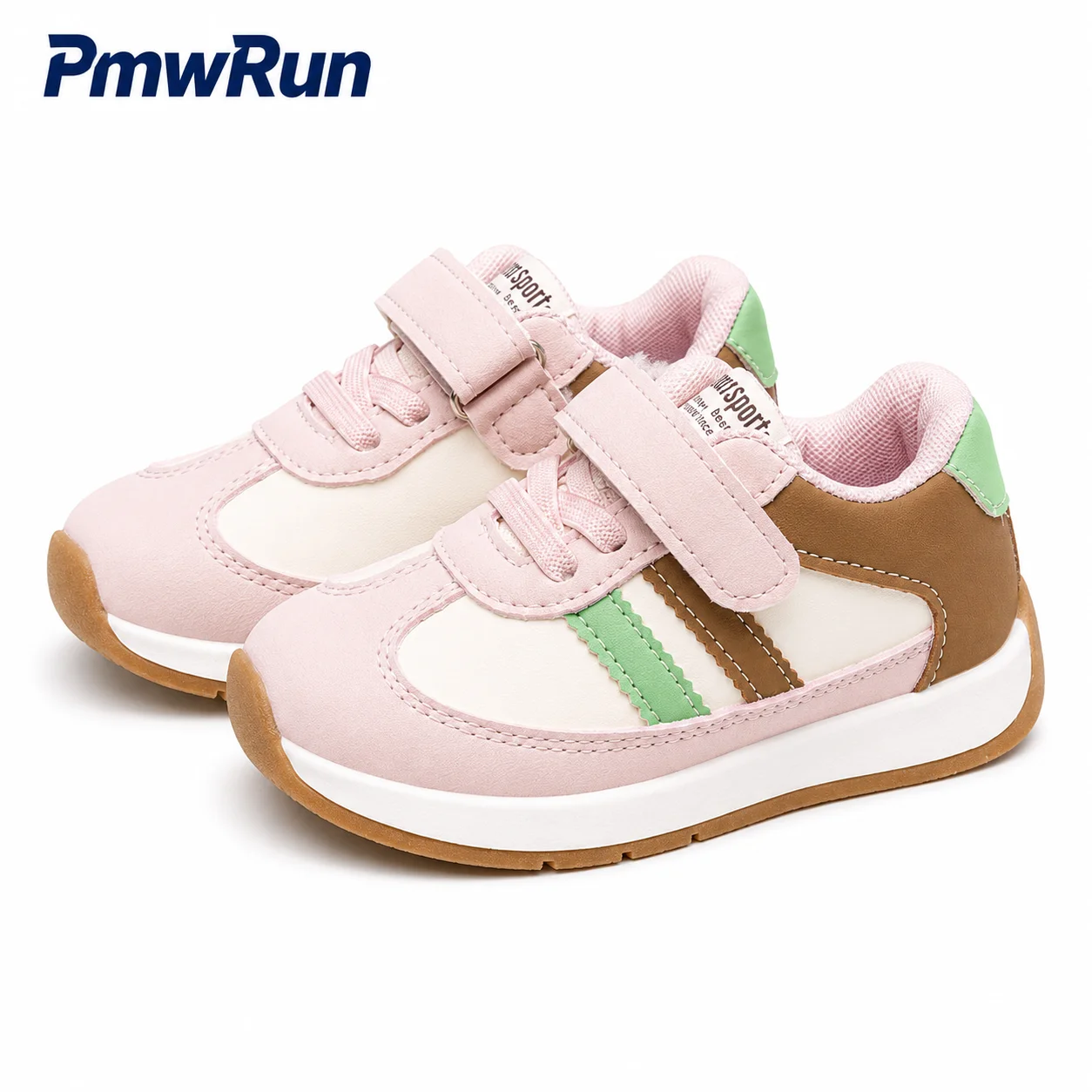 PU Lether Sport Shoes For Children Trend Fashion Kid's Sneakers Anti-slippery Waterproof Boy's Girl's Running Footwear