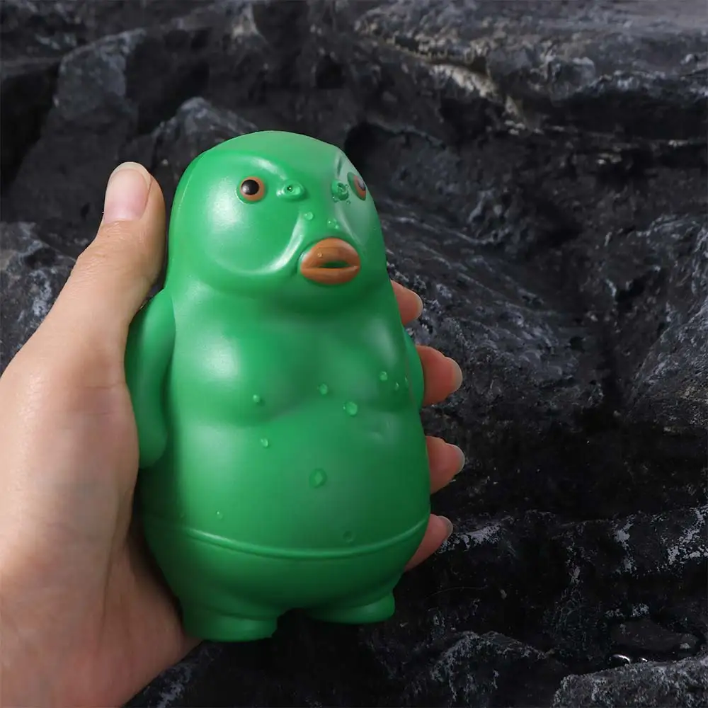 Jouets de bain de poisson à tête verte, eau de pulvérisation, Type de presse à longue portée, jouet de pulvérisation d'eau, petits jouets d'eau de natation de dessin animé, cadeau amusant