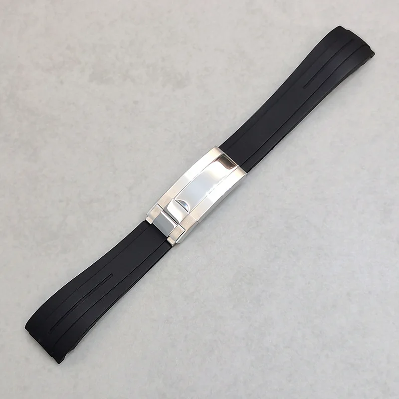 20mm 21mm 22mm For Relox Oyster Perpetual Daytona Submariner Yacht-MASTER Watch Strap band Rubber Bracelet Adjustable Wristband