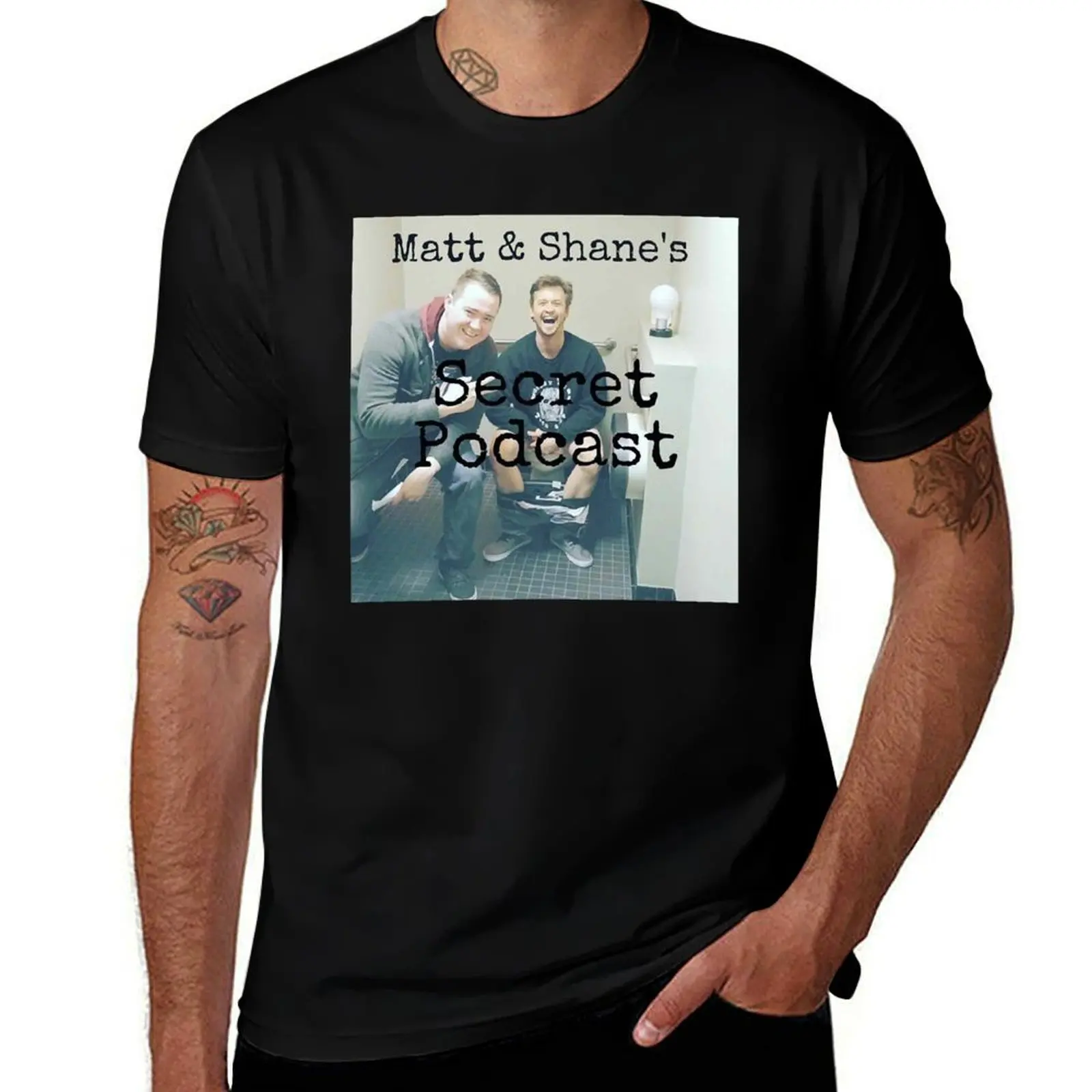 

Matt and Shane_s Secret Podcast T-Shirt blanks cotton graphic tees man clothes anime shirts men