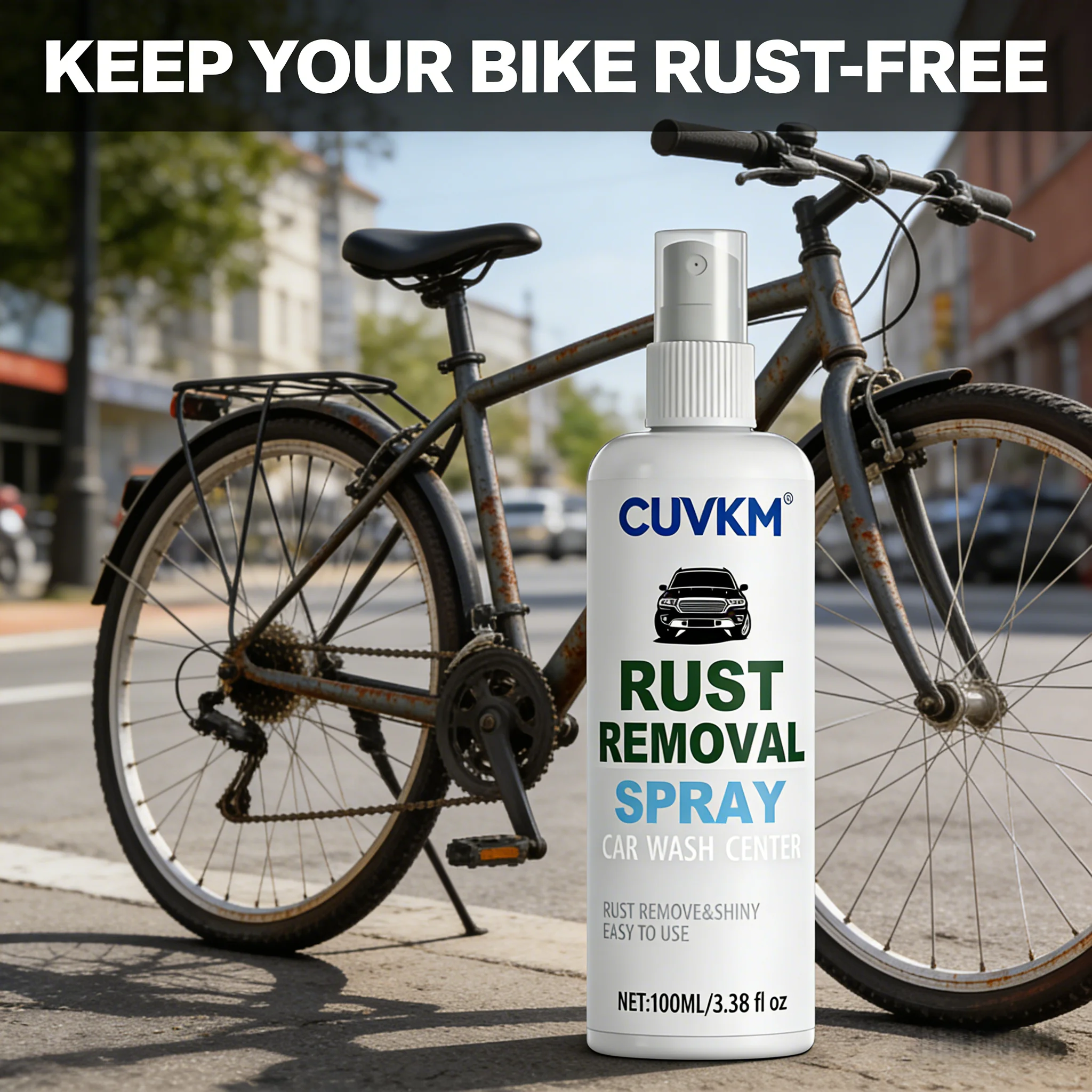 Multi-Purpose Rust Remover Spray Anti-Rust Lubrication for Metal Car Bike Household Hardware