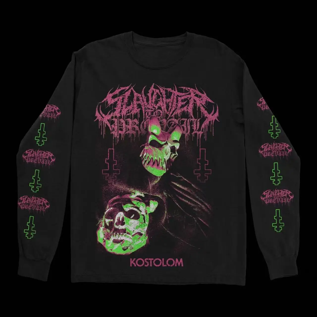 

Y2k Streetwear Black T Shirt Men Women Harajuku Hip Hop Skull Graphic Print Oversized T Shirt Goth Cotton Long Sleeve Tops