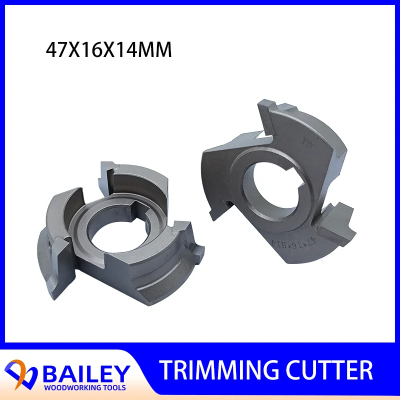 

BAILEY 1PAIR 47x16x14mm 3Z R2 Fine Trimming Knife Cutterr for Italy GRIGGIO Edge Banding Machine Woodworking Tool