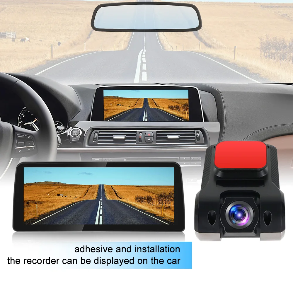 Car Android Navigator USB HD 720P 170° DVR Driving Recorder Media Comes with ADAS Driving Assistance Function Recorder Night