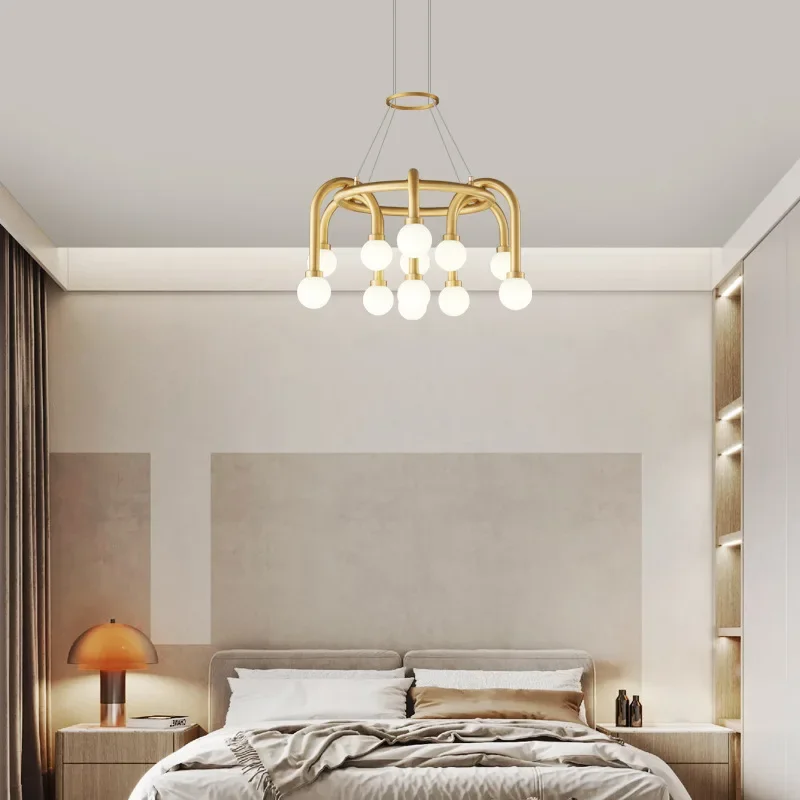 Nordic Creative Magic Bean Chandelier - Modern Minimalist Lamp for Living Room Restaurant Bedroom