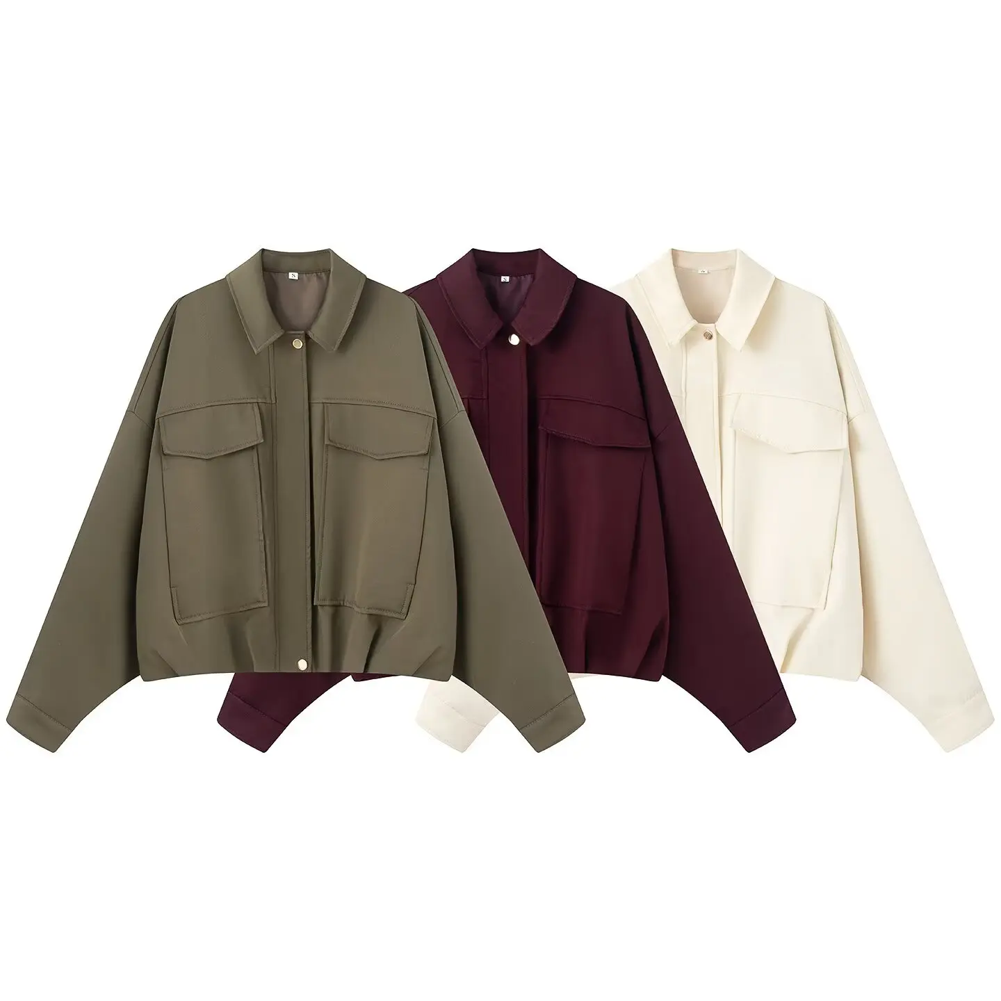 European and American Wind Speed Sell Hot selling Pilot Jacket Versatile Loose Long Sleeve Zipper Jacket for Women