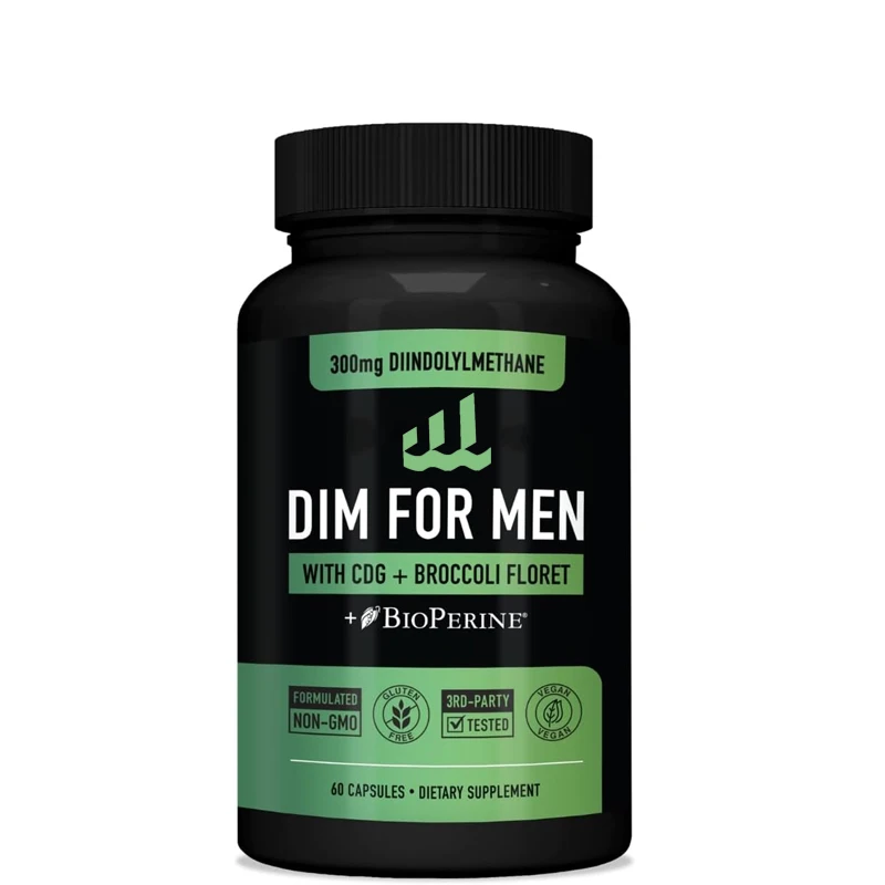 DIM Men, Estrogen Blockers | Men\'s Hormone Balance and Fitness Booster Supplements with Diindole Methane and CDG