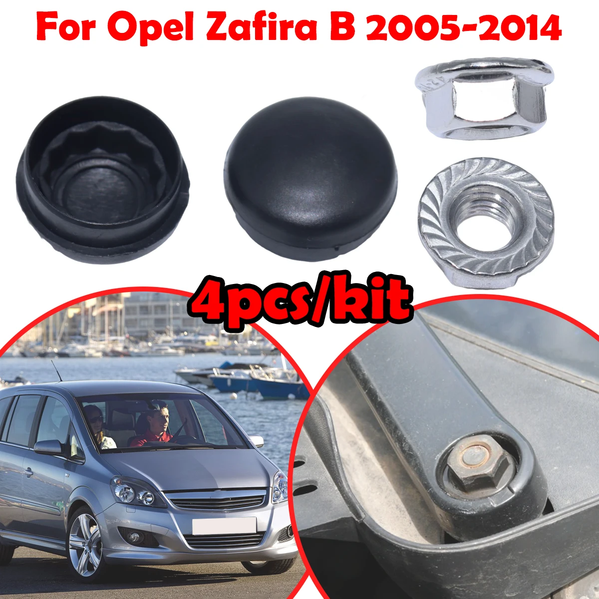

Car Front Windshield Wiper Arm Nut Screw Cap Bolt Rocker Cover 955203005 For Opel /Vauxhall /Chevrolet Zafira B 2005 2006 - 2014