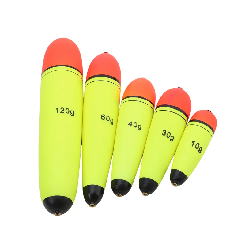 4pcs 10/30/40/60/120g EVA Fishing Float Bobber for Float Light Stick Foam Plastic Bobber Sea Rock Fishing Striking Float Fishing