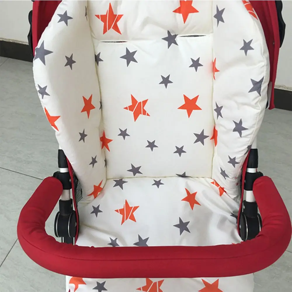 

Star Print Liner Mat Seat Cushion Cotton High Chair Chair Pad Stroller Accessories Cotton Mat Stroller Mat Stroller Cushion