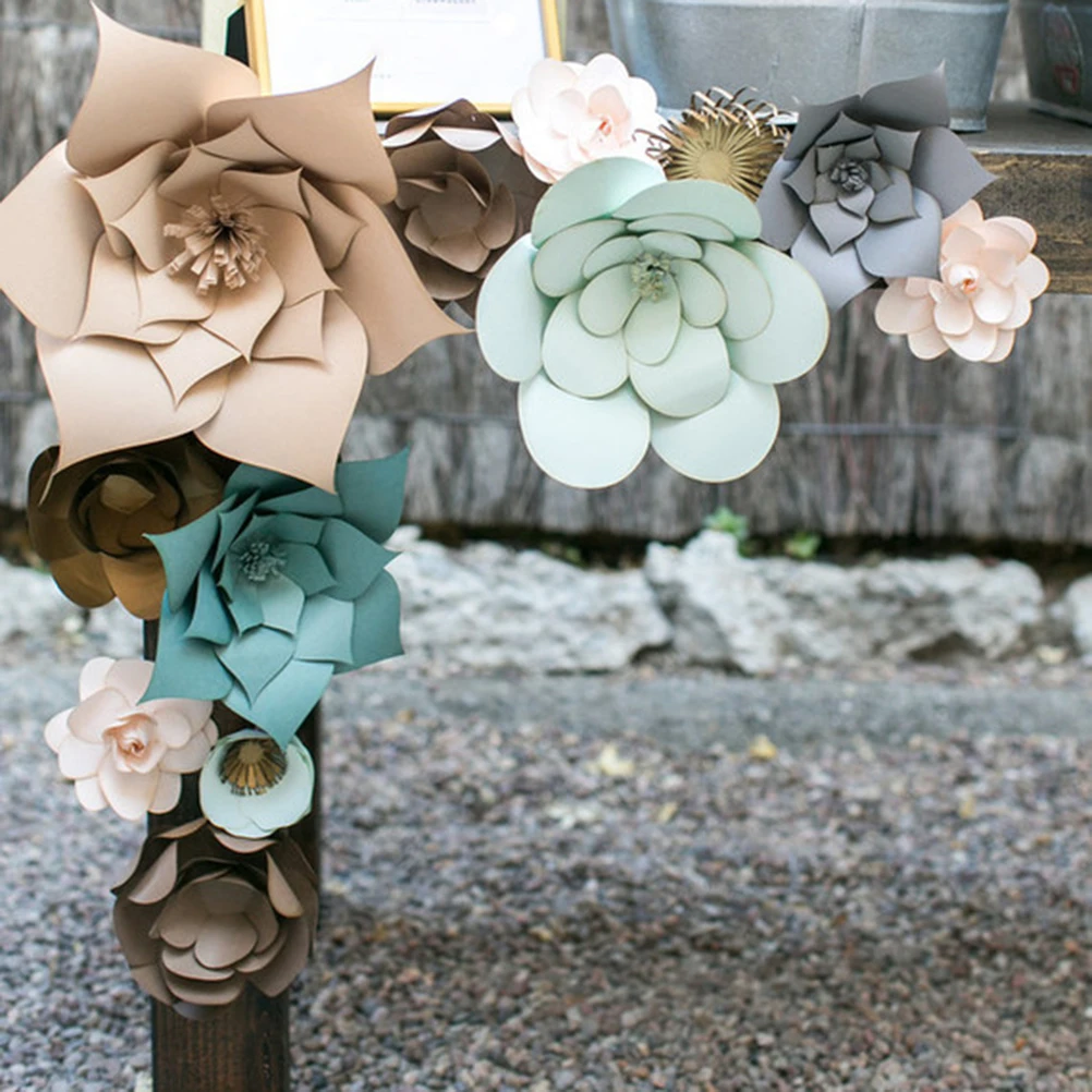 

Wedding Decor Paper Flowers Decoration Artificial Party Props Simulation Centerpieces