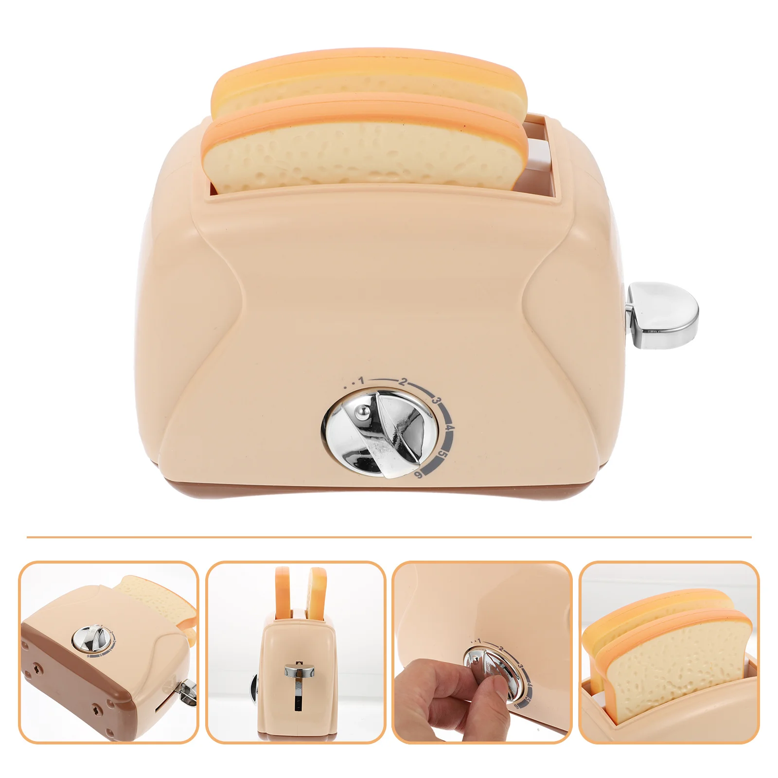 1pc máquina de pão display mini torradeira para jogar casa fingir brinquedo educativo decoração desktop móveis simulados