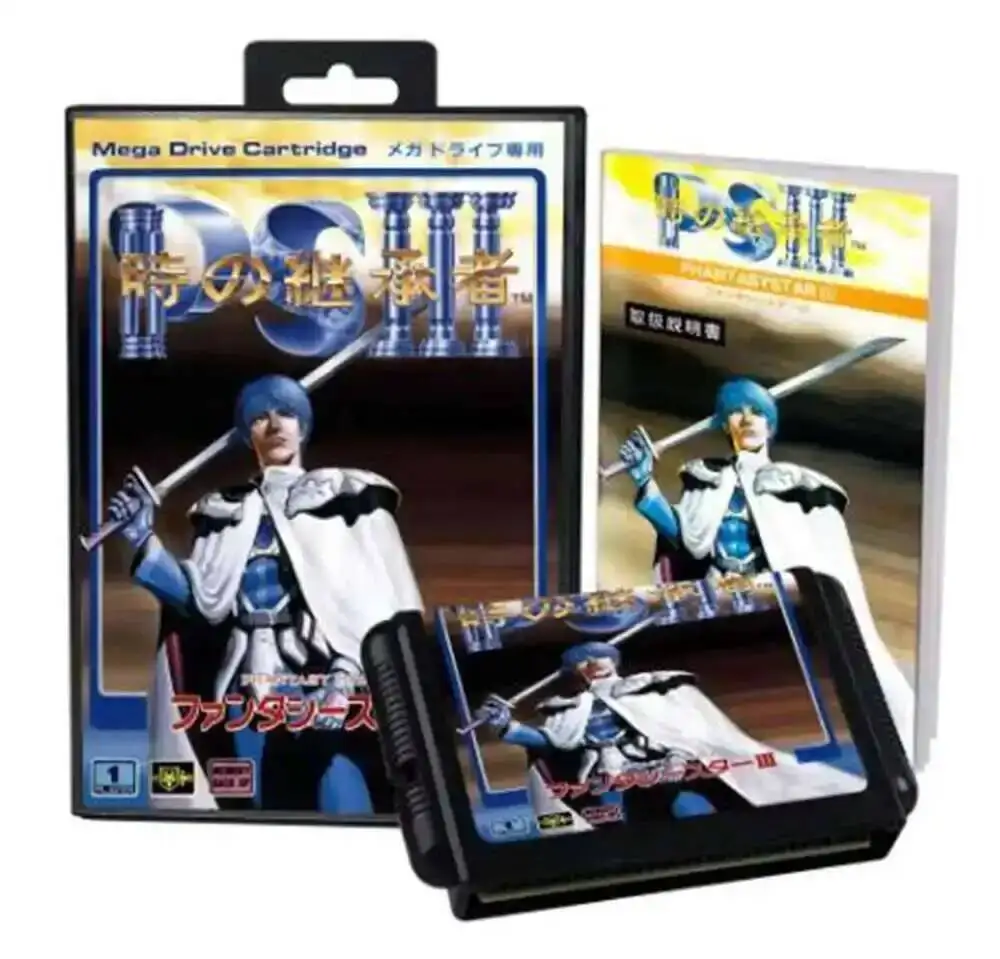 HOT Phantasy Star 2 3 4/Splatterhouse 2 3/Strider مع صندوق ودليل لـ 16 بت Sega MD Game Cartridge Megadrive Genesis System