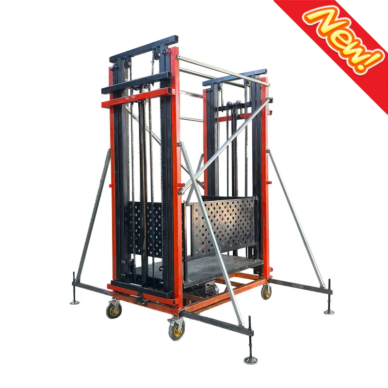 New Electric Scissor Lift Elevator Foldable Remote Control Scaffold Platform for Ladder Cripple Scaffolding Mobile Work 300kg