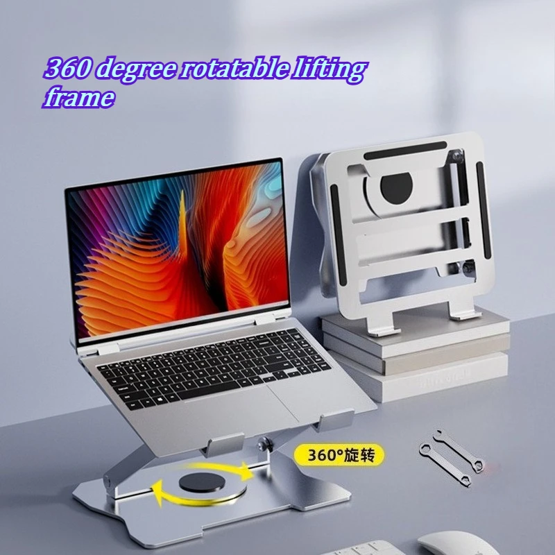 Laptop Stand  Bracket  Height  Increasing Heat Sink  Gaming Laptop Metal Stand  360 Degree  Rotatable Lifting  Bracket