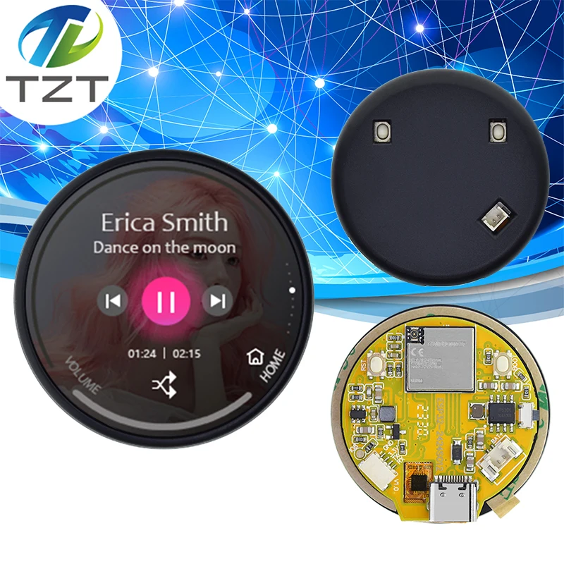 ESP32 1.28 Inch IPS LCD TFT Module With Touch for Arduino WiFi & Bluetooth Development Board 1.28 Inch 240x240 IPS Smart Clock