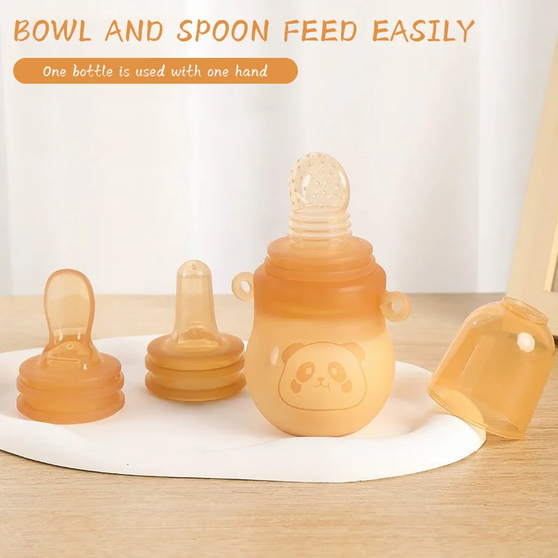 

3 шт., 90 мл, силиконовая бутылочка для кормления детского питания, многофункциональная бутылочка для кормления прикорм, детская бутылочка