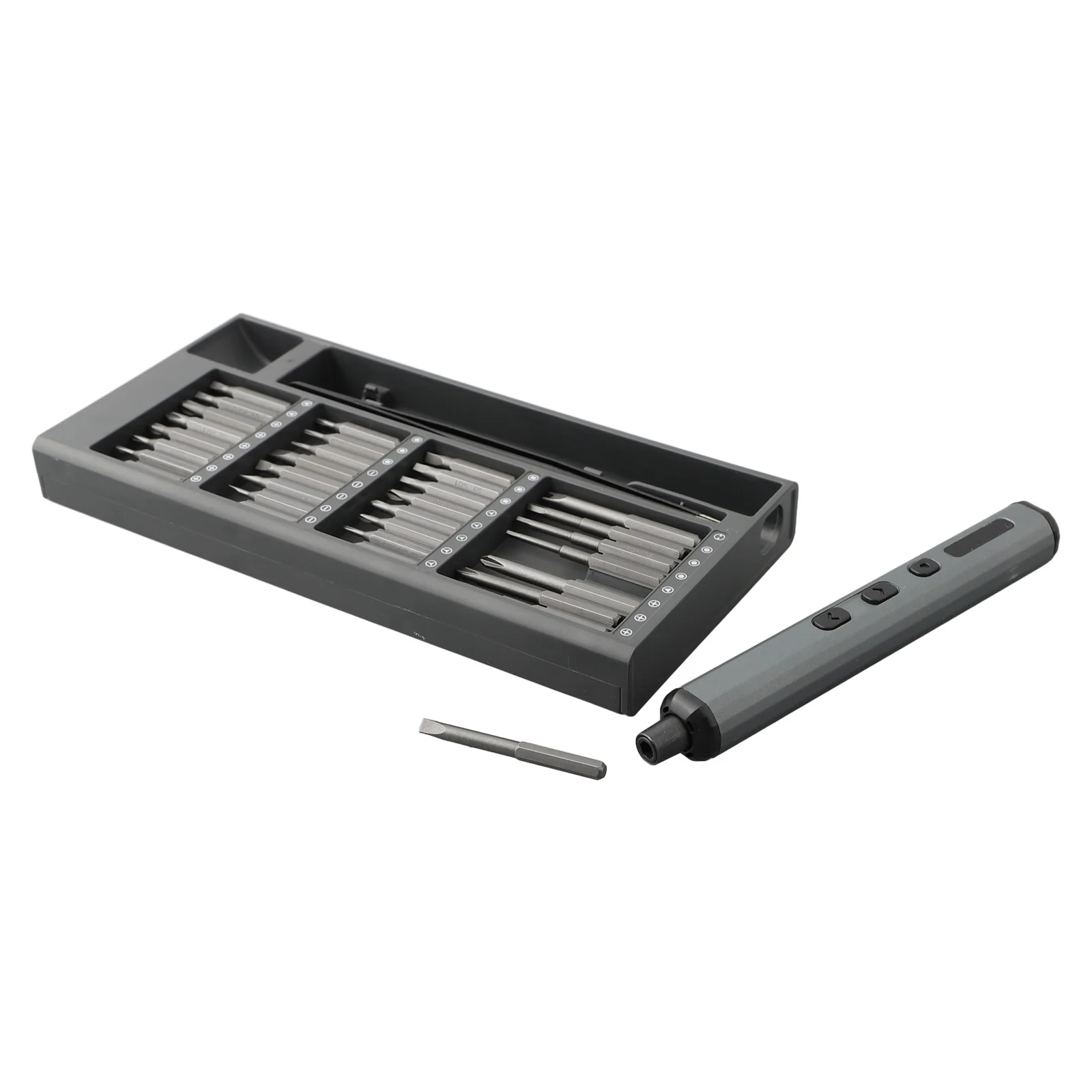 68 Piece Cordless Electric Screwdriver Set with Precision LED Lighting Battery Capacity and Chrome Vanadium Material