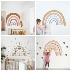 Girls Bedroom Decor Wall Stickers Large Love Rainbow Classical Pattern PVC Decals Eco-friendly Sticker for Nursery Kids room