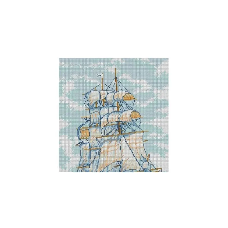 

mm free delivery Top Quality popular lovely counted cross stitch kit ship sailing on the sea ocean boat