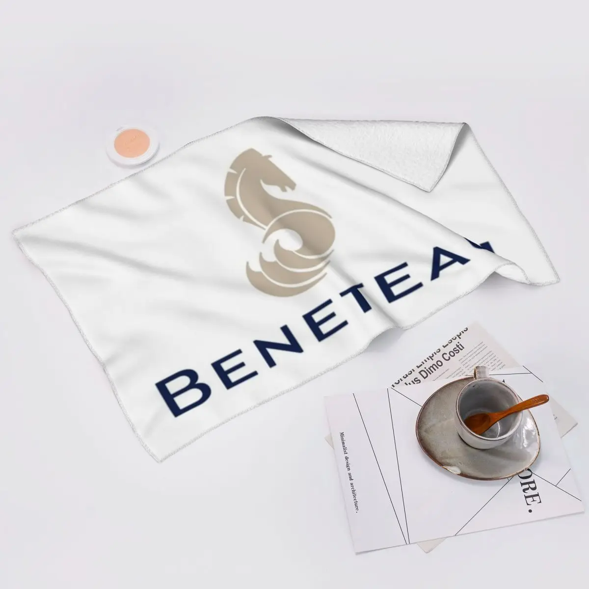 Custom Beneteau Yachts Logo Fishing Soft Face Towel Quick Dry Pool Bath Cotton Towels Absorbent