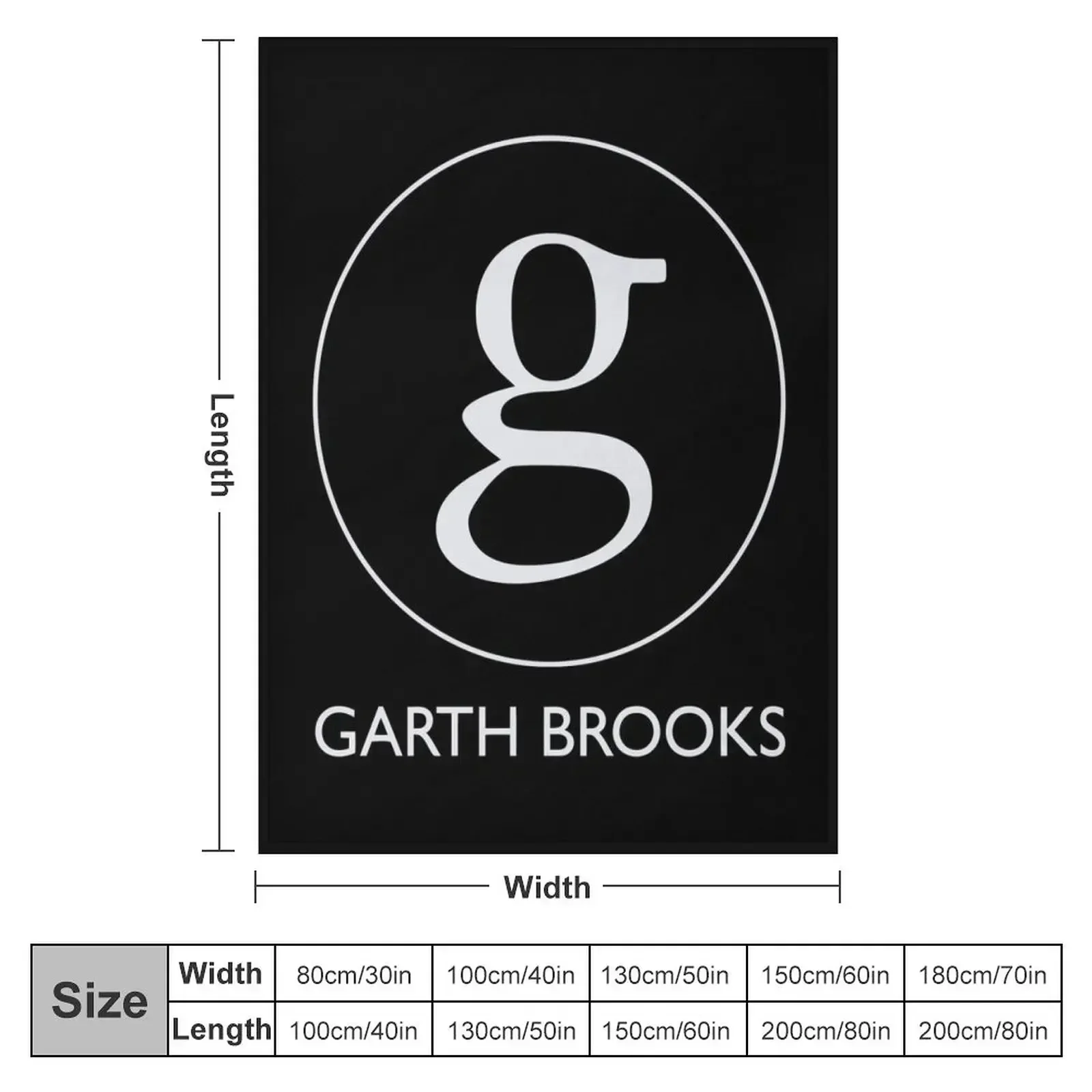 Garth Brooks Throw Blanket Soft Plush Plaid Shaggy Cute Blankets