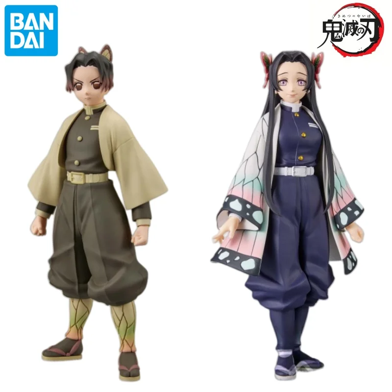 В наличии Модель Куклы Bandai Совершенно новая в штучной упаковке Demon Slayer Kochou Shinobu Kochou Kanae Аниме Персонажи Гаражный комплект Коллекционный