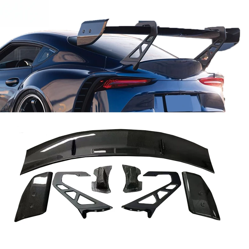 High Quality Lightweight Dry Carbon Fiber Aerodynamic AD V3 Style Rear Trunk Spoiler Lip Mod Part Fit GR A90 A91 MK5