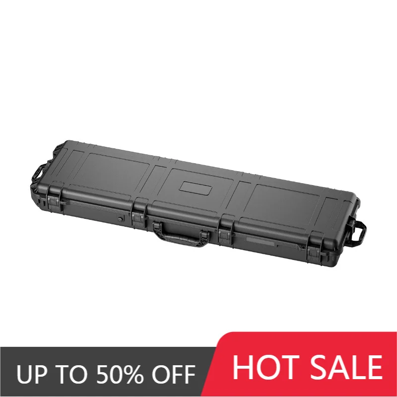Long Fishing Rod Storage Box Car Roof Tool Case Portable Instrument Protective Boxes Black Large Capacity Instrument Storage Box