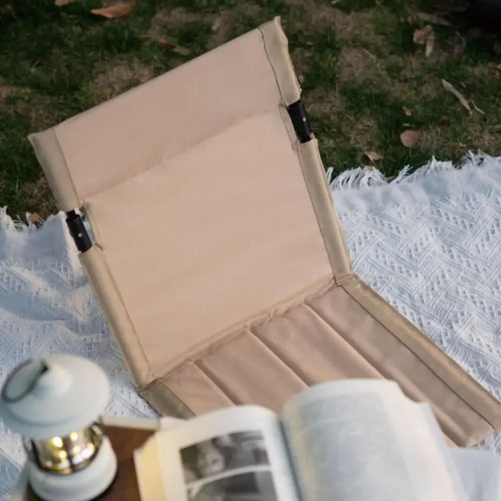 

Aluminum Alloy Frame Foldable Camping Chair Comfortable Sitting Oxford Cloth Material Portable Folding Seat Ultra-Light
