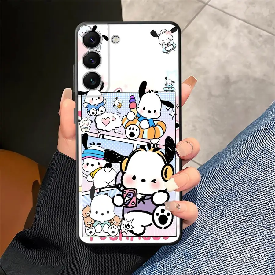 Sanrio Kawaii Kuromi Case voor Samsung Galaxy A50 A03 A20 A13 A40 A16 A04 A05 A17 A12 A30 A15 A06 A70 Zwart Zachte Telefoon Cover