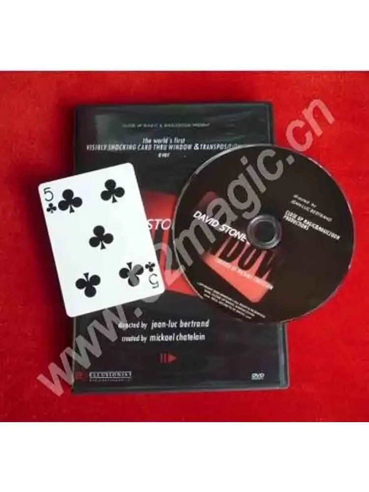 Window By David Stone(Dvd+Gimmick) - Magic Trick,Accessories,Stage Magic Props,Close Up,Card Magia,Illusions,Magia Toys Classic