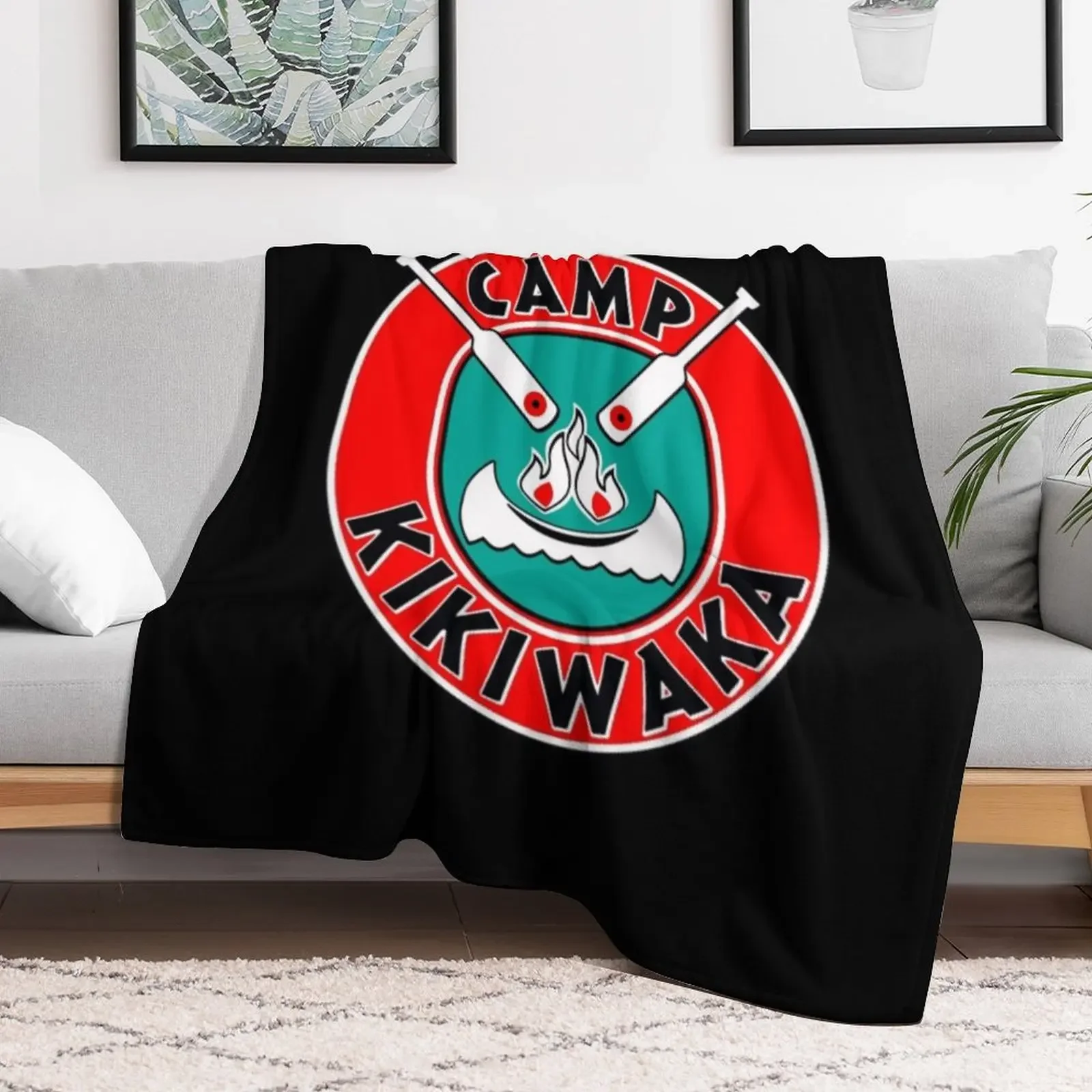 Camp Kikiwaka Throw Blanket