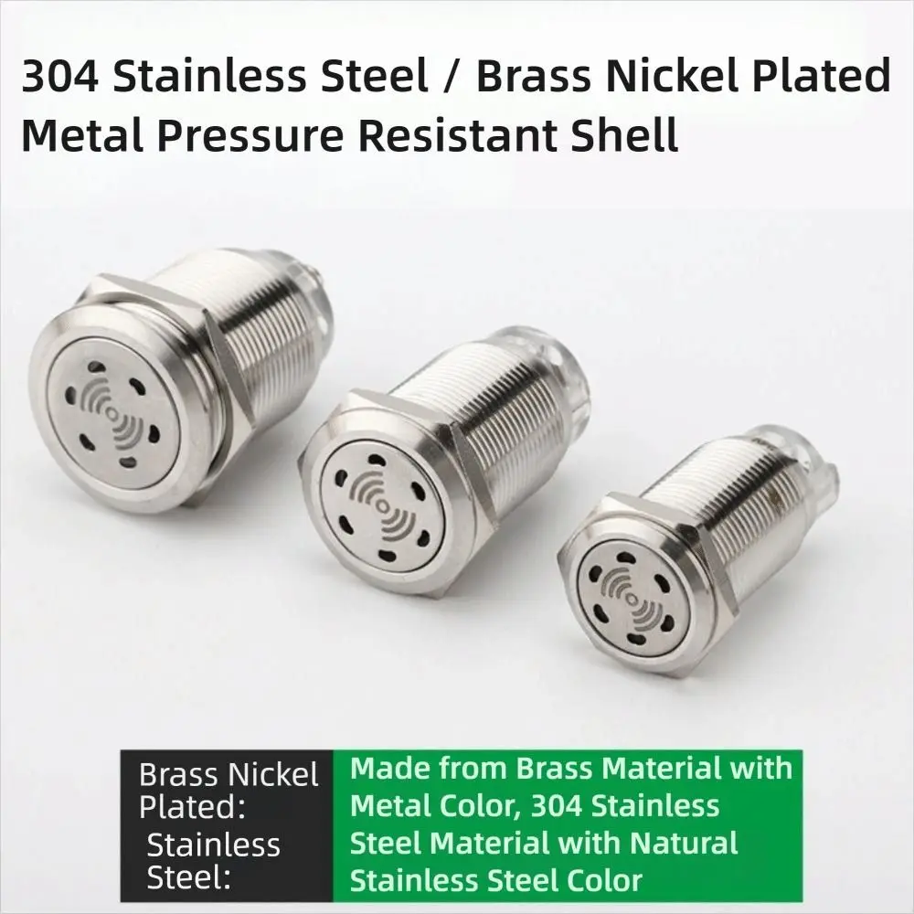 

Новый металлический зуммер 16 мм, 12 В, 24 В, индикатор сигнализации из нержавеющей стали, звуковая и световая сигнализация DB с высоким децибелом