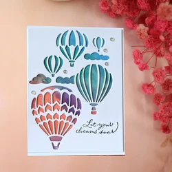 Hot Air Balloon Cutting Dies Scrapbooking DIY Card Making Photo Decoration Embossing Punch Stencil Knife Mold Handicrafts