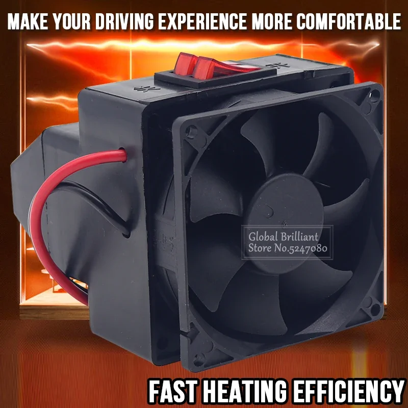 Universal 12V/24V Heating Fan Car Electric Heater Window Defroster Demister For Moto Vehicle Portable Temperature Control Device