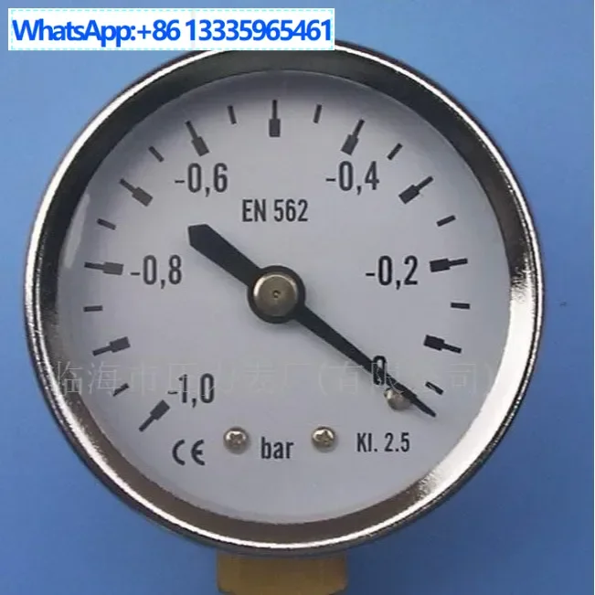 

5Pcs vacuum pressure gauge directly from the manufacturer Brass pressure gauge Anti-corrosion and shock-resistant, boiler negati