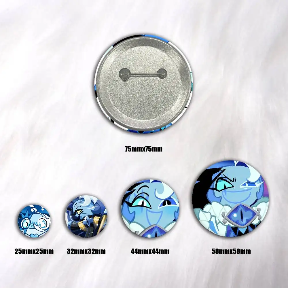 A-s-Shadow M-Milk Cookie Tinplate Brooch Figure Icon Badge Handmade Brooches For Backpack Clothes Decoration