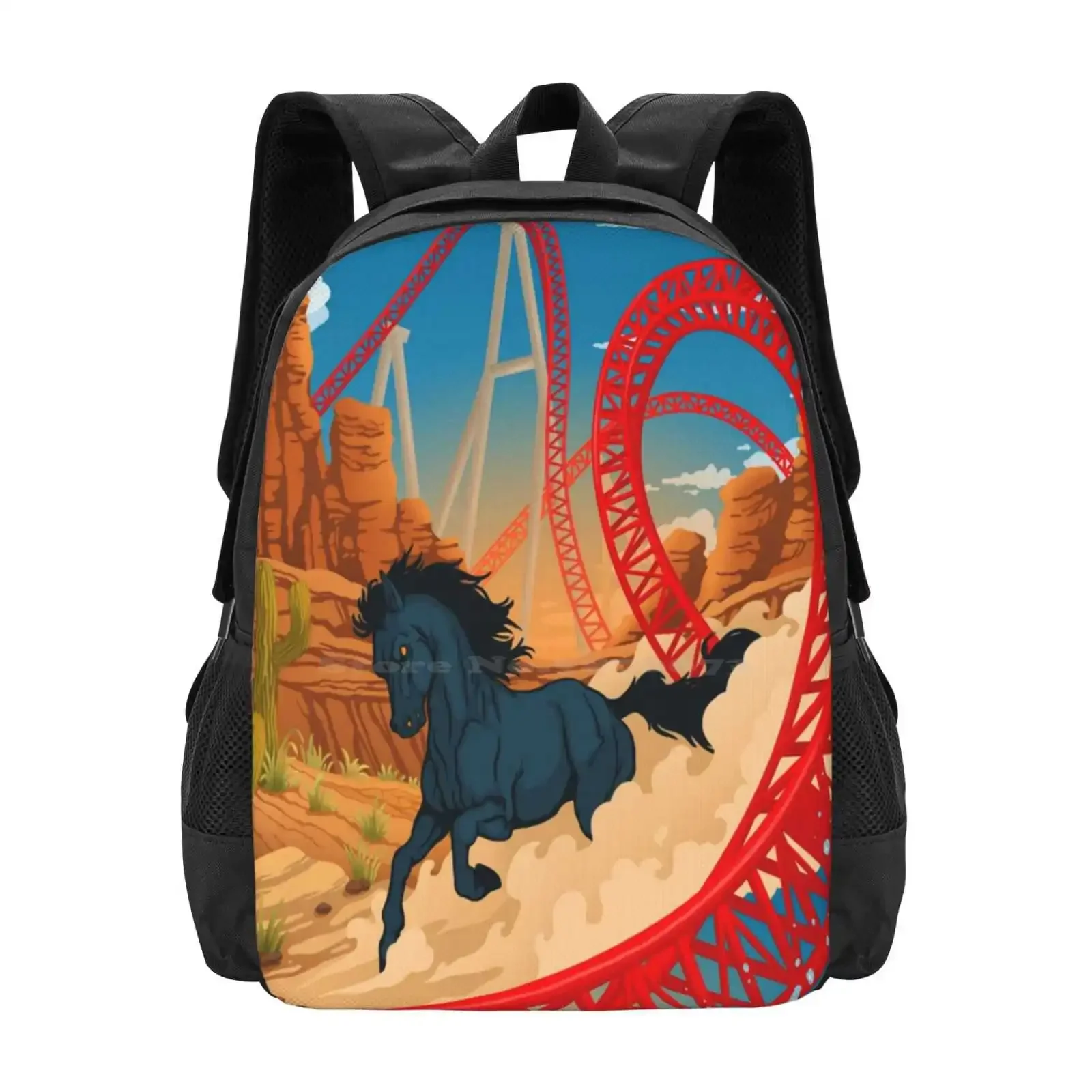 

The Wild One Maverick Roller Coaster Cedar Point Theme Park School Bag Big Capacity Backpack Laptop Maverick Cedar Point Roller