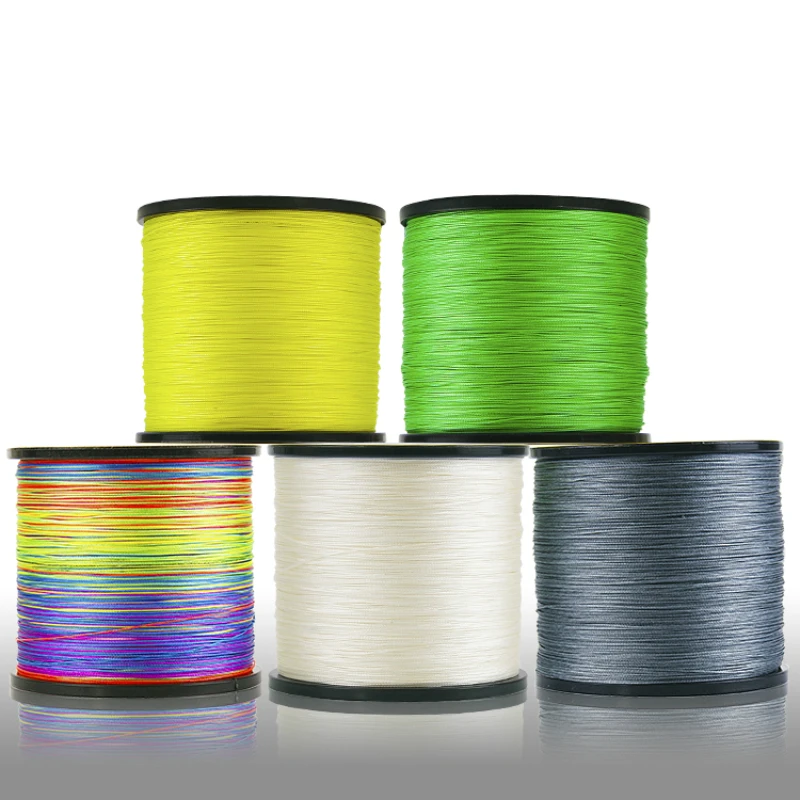 Durable Super Strong 500/1000m Fishing Line 8 Strands Braided Fishing Wire High Strength Multicolor Lure PE Line 0.4-10#