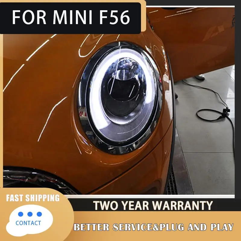 Car Model for MINI COOPER Headlights 2014-2018 F55 F56 LED Headlight DRL Hid Head Lamp Bi Xenon Beam Accessories