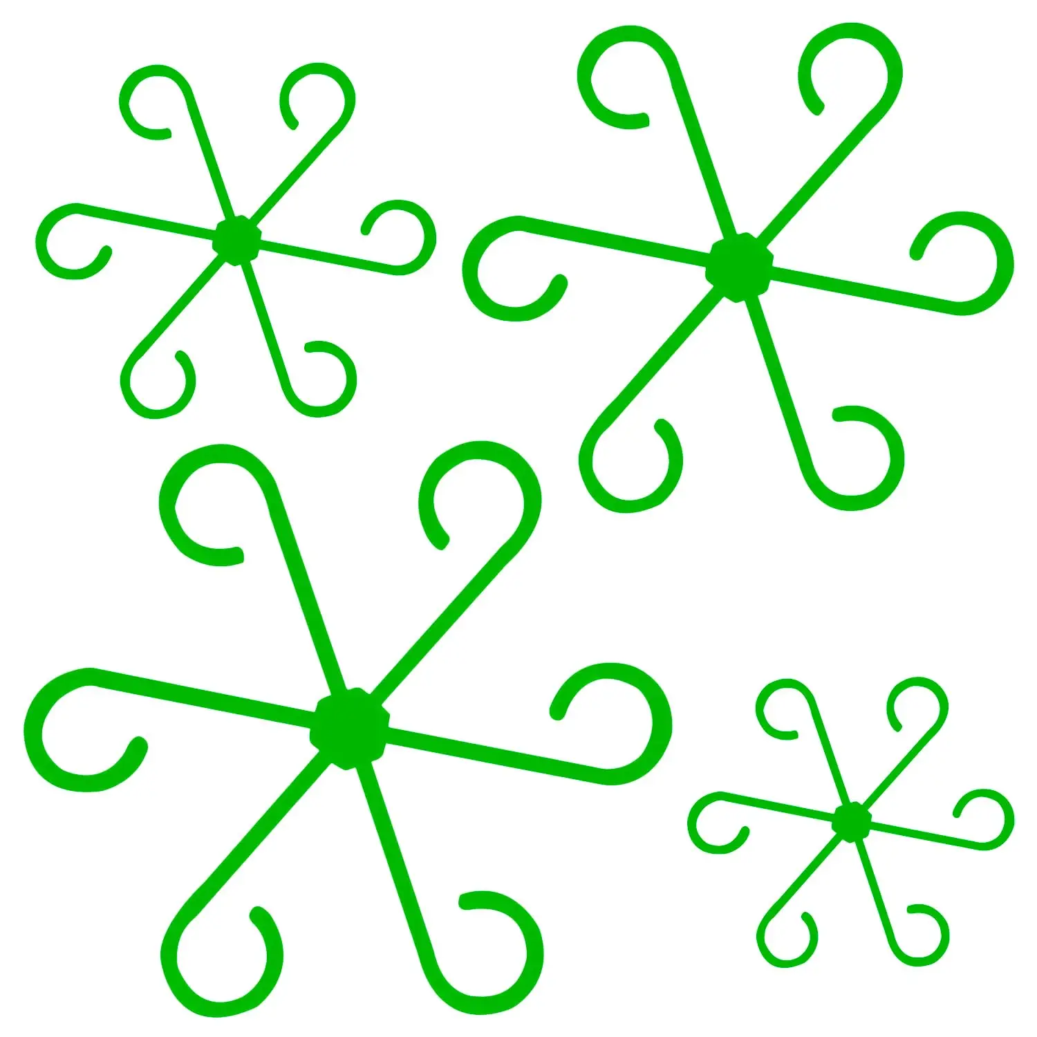 

4pcs Plant Stem Support Reusable Plant Growth Accessories, Different Sizes Climbing Plant Stakes for Indoor Plants to Decorative