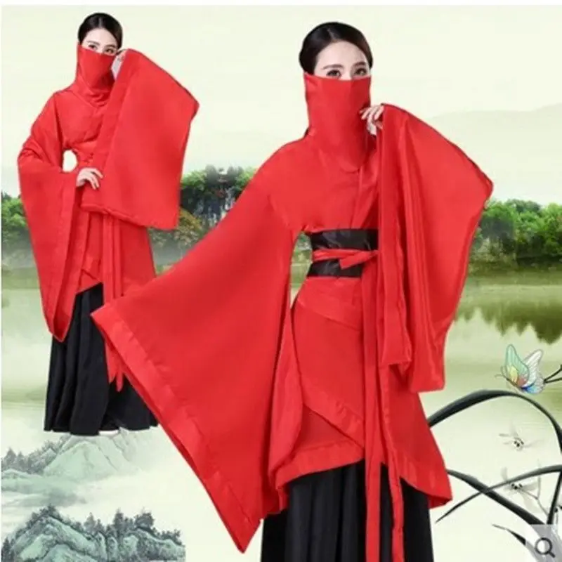 

Hanfu Women's Ancient Costume Adult Ru Skirt ChineseTradition Hanfu silk robe Women's Ancient Costume red Dance dress