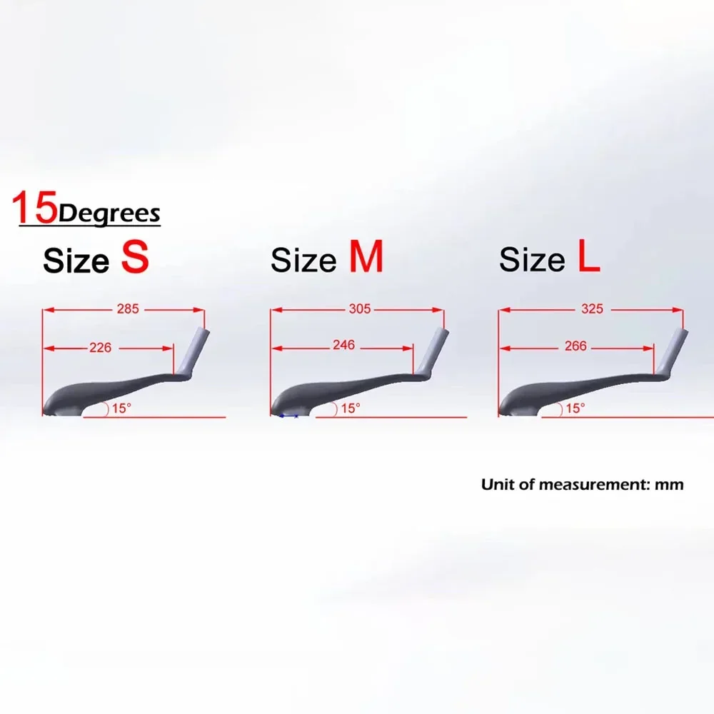 ألياف الكربون الترياتلون الوقت محاكمة الدراجة المقود TT106 مع 10 درجة 15 درجة اقتران 420 مللي متر عرض TT بار #4