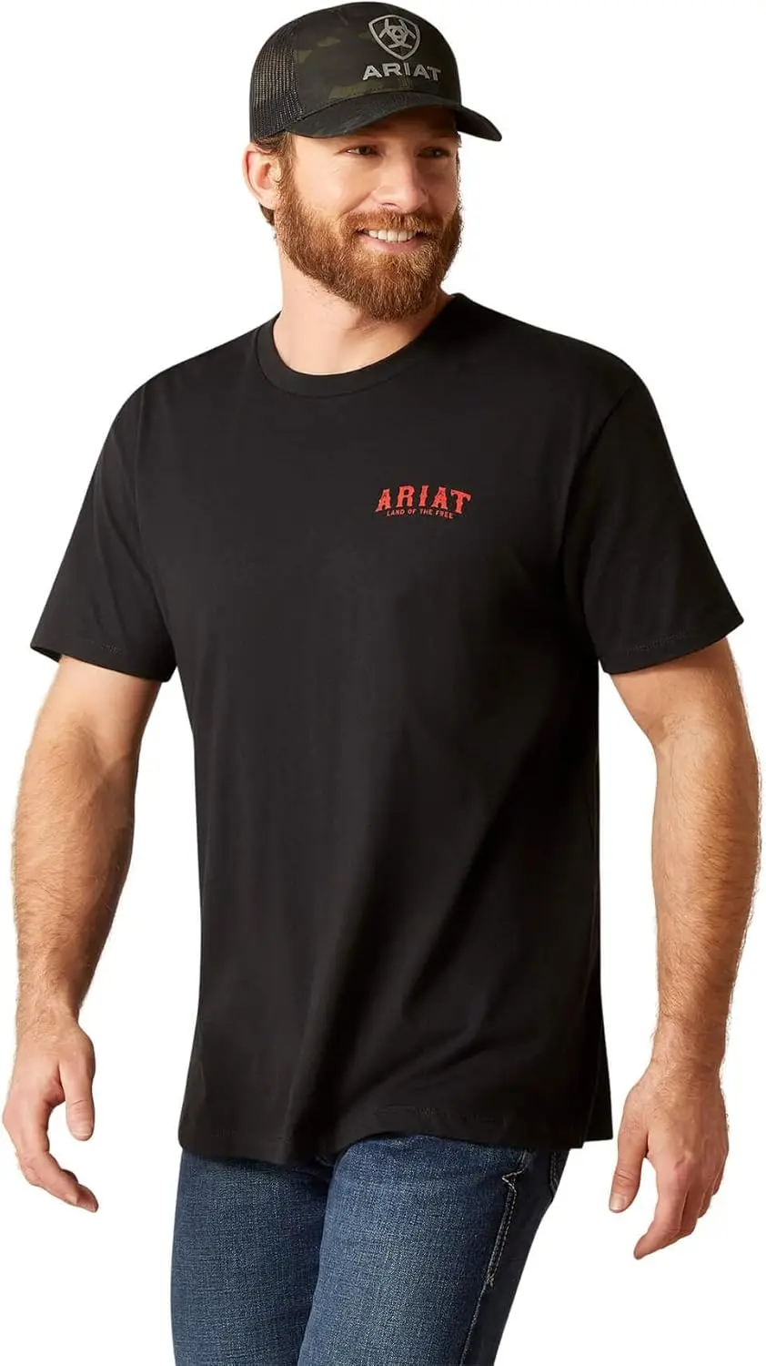 Ariat Men's Western Vertical Flag T